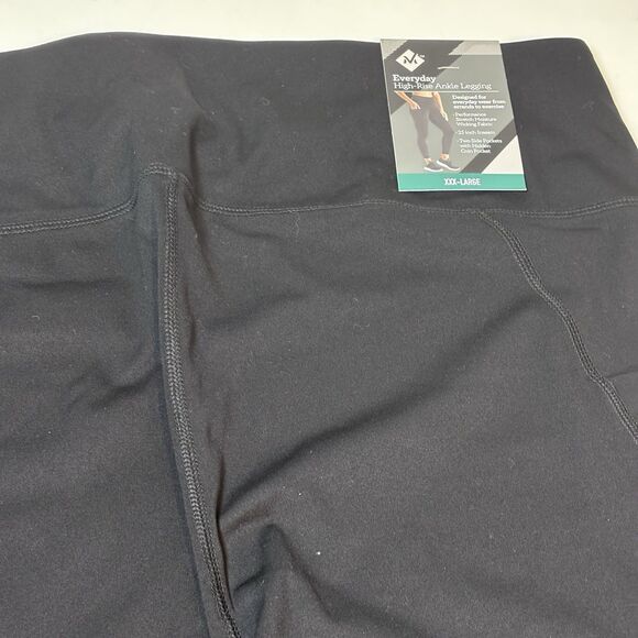 Member's Mark Black Leggings Women's Large Everyday Stretch High-Rise Ankle XXXL - Picture 4 of 9